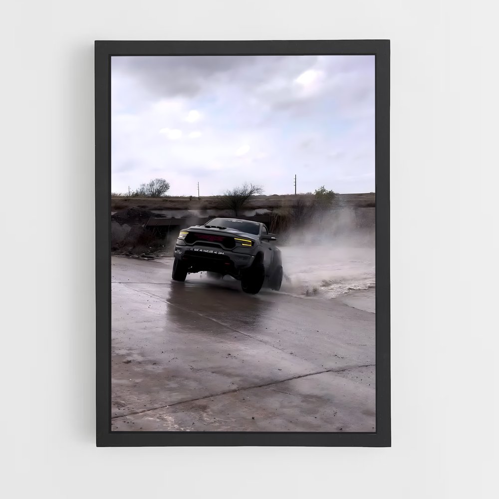 Poster Pluie de Boue – affiche Dodge (vue 2)